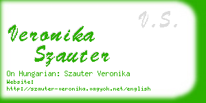 veronika szauter business card